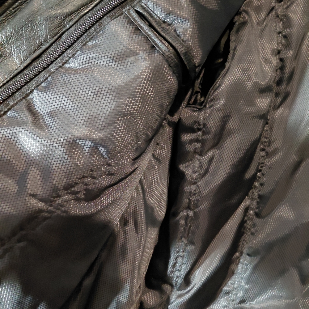 Phase Two Black Leather Jacket Xl - image 5